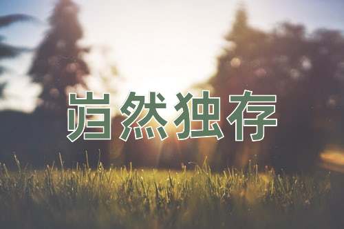 成语岿然独存