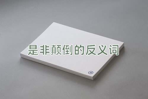 是非颠倒的反义词