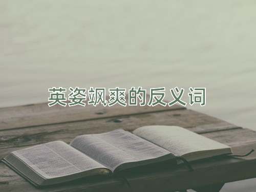 英姿飒爽的反义词