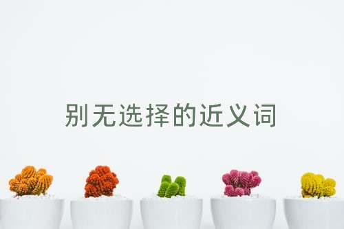 别无选择的近义词