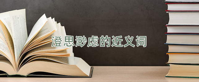 澄思渺虑的近义词