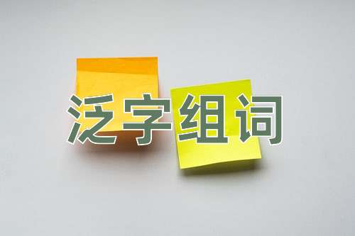 泛字组词