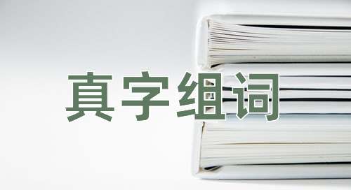 真字组词